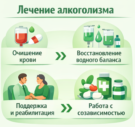 лечение алкоголизма в Мирном Архангельская обл. этапы
